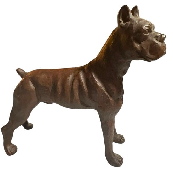 Vintage standing Boxer Mfg 1980s handcrafted in the USA. Red Mill figurine. - Picture 1 of 7